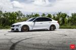BMW 3-Series Sedan Alpine White on Vossen Wheels (VFS2) 2017 года